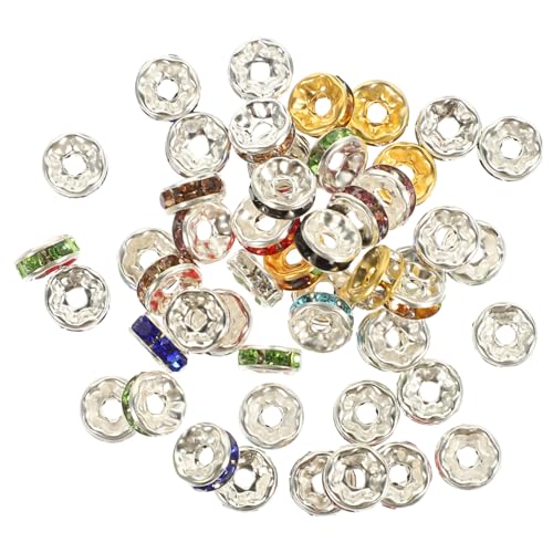 BELLIFFY 300 Stück Diamantperlen, Farbige Abstandsperlen, Charm Perlen, Kreisperlen, Schmuckdekorperlen, Dekorative Abstandsperlen, Winzige Perlen, Armbandperlen Set, DIY Herstellung Von BELLIFFY 300 Stück Diamantperlen, Farbige Abstandsperlen, Charm Perlen, Kreisperlen, Schmuckdekorperlen, Dekorative Abstandsperlen, Winzige Perlen, Armbandperlen Set, DIY Herstellung Von von BELLIFFY