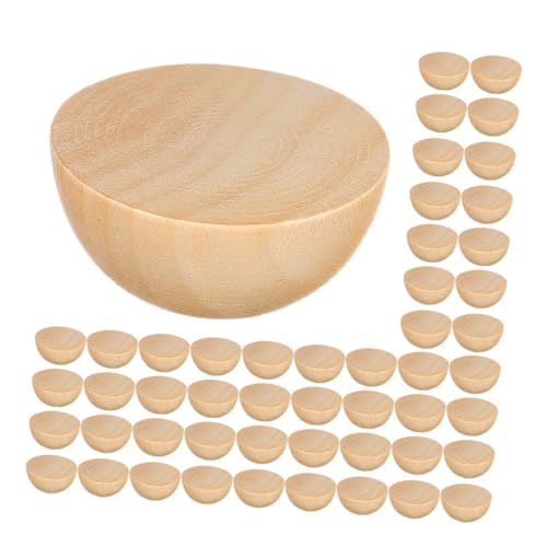 BELLIFFY 300 Stück Holz Kugeln Unbehandelte Holzperlen für DIY Bastelprojekte Natürliche Holzoptik Multifunktionale Halbkreis Holzperlen für Weihnachtsdekoration und Heimdeko BELLIFFY 300 Stück Holz Kugeln Unbehandelte Holzperlen für DIY Bastelprojekte Natürliche Holzoptik Multifunktionale Halbkreis Holzperlen für Weihnachtsdekoration und Heimdeko von BELLIFFY