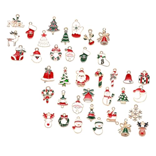 BELLIFFY 38 Stück Weihnachtsaccessoires Zubehör Anhänger Armband Anhänger Weihnachtsarmband Halskette Armbänder Weihnachtsornament Schickes Ornament Handgelenkkette Zubehör Party BELLIFFY 38 Stück Weihnachtsaccessoires Zubehör Anhänger Armband Anhänger Weihnachtsarmband Halskette Armbänder Weihnachtsornament Schickes Ornament Handgelenkkette Zubehör Party von BELLIFFY