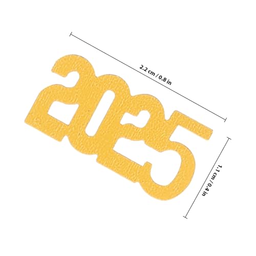 BELLIFFY 3er Pack Pack Neujahr Konfetti in Schwarz Gold Silber Glänzendes Party Streudeko für Abschlussfeier Tischdeko Graduation Surprise Sicher und Kinderfreundlich von BELLIFFY