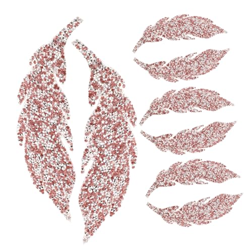 BELLIFFY 4 Paar Strass Patches, DIY Kleiderflicken, Dekorative Bügelflicken, Dekorative Flicken, Verschleißfeste Kleiderflicken, Kompakte Kleiderflicken, Dekorative Mantelflicken von BELLIFFY