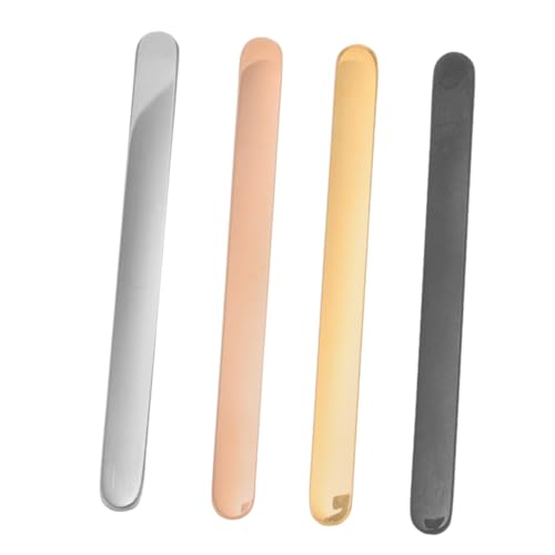 BELLIFFY 4 Stück Edelstahlringe, Verstellbare Ringrohlinge, Stanzringrohlingsstreifen Für DIY Metallringe, Metallringstreifen, Ringrohlinge Zur Schmuckherstellung, Ringe, Teile, von BELLIFFY