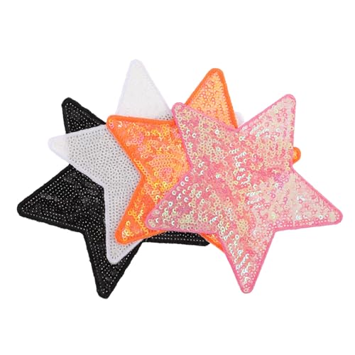 BELLIFFY 4 Stück Selbstklebende Applikationen für Diy Kleidung Taschen Hüte Bestickte Flicken für Dekoration und Reparatur von BELLIFFY