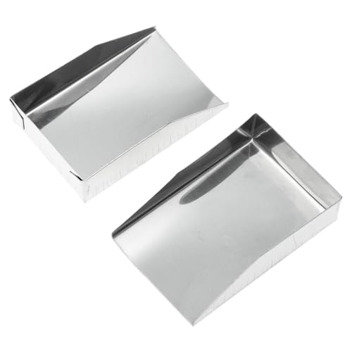 BELLIFFY 4 Stück Teiliges Edelstahlschaufeln für Schmuck Edelsteine Jade Goldpulver Glatte Kanten ohne Grate Multifunktionale Leichte Edelmetall schaufeln für Präzises Handling Wertvoller von BELLIFFY
