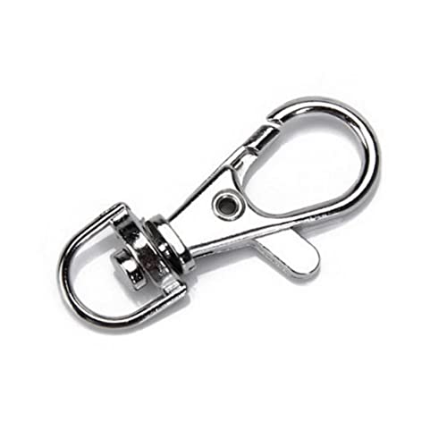 BELLIFFY 40 Stck Drehbare Metall Lobster Clips für Schlüsselanhänger Set Silber Robuste Karabinerhaken für DIY Projekte Hundeleinen und Bastelarbeiten BELLIFFY 40 Stck Drehbare Metall Lobster Clips für Schlüsselanhänger Set Silber Robuste Karabinerhaken für DIY Projekte Hundeleinen und Bastelarbeiten von BELLIFFY