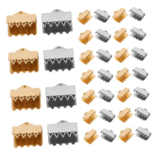 BELLIFFY 40 Stück Schmuckverschlüsse, Kordelendverschlüsse, Bandendklemmen Für Heimwerkerarbeiten Und Zubehör Zur Herstellung Von Tierschmuck von BELLIFFY