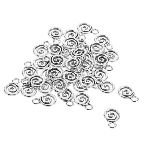 BELLIFFY 40 Stück Wirbel Anhänger Antikem Silber Diy Schmuckzubehör für Armband und Halskettenherstellung Kreative Bastelideen für Einzigartige Schmuckstücke Langlebige Metalllegierung BELLIFFY 40 Stück Wirbel Anhänger Antikem Silber Diy Schmuckzubehör für Armband und Halskettenherstellung Kreative Bastelideen für Einzigartige Schmuckstücke Langlebige Metalllegierung von BELLIFFY