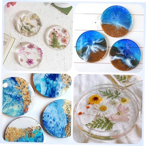 BELLIFFY 5 Stück Silikonform für DIY Untersetzer Rund Flexible und Langlebige Epoxidharz Gießform Vielseitig Einsetzbar für Kreative Heimdekoration und Kunsthandwerk BELLIFFY 5 Stück Silikonform für DIY Untersetzer Rund Flexible und Langlebige Epoxidharz Gießform Vielseitig Einsetzbar für Kreative Heimdekoration und Kunsthandwerk von BELLIFFY