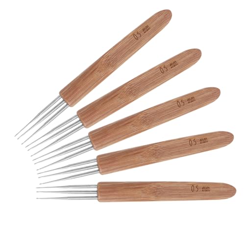 BELLIFFY 5 Stück Teiliges Dreadlocks Häkelnadeln Bambusgriff Glatte Oberfläche Ergonomisch Haarstricknadeln für Schnelles Flechten Zöpfe Haarschmuck DIY Frisuren BELLIFFY 5 Stück Teiliges Dreadlocks Häkelnadeln Bambusgriff Glatte Oberfläche Ergonomisch Haarstricknadeln für Schnelles Flechten Zöpfe Haarschmuck DIY Frisuren von BELLIFFY