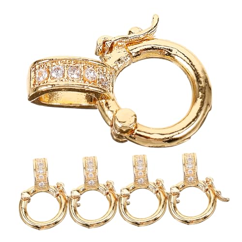 BELLIFFY 5 Stück Teiliges Schmuckverschluss Konnektoren Kettenverschluss für DIY Armbänder und und Vielseitige Schmuckverschlüsse für Damen von BELLIFFY