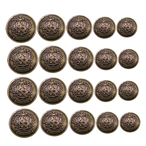 BELLIFFY 50 Stück Retro-knöpfe Aus Messing Kleidungsknöpfe Modische Anzugschnallen Dekorative Nähknöpfe Ersatzknöpfe Für Herren Und Damen Hüte Gürtel Bastelprojekte von BELLIFFY