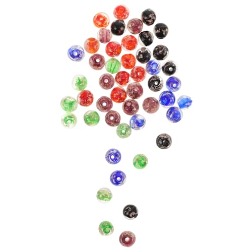BELLIFFY 50 Stück Nachtleuchtende Glasperlen für DIY Schmuckherstellung Runde Spacer Perlen in Blau Schwarz Grün Rot Lila Lose Perlen für Armbänder Halsketten und Ohrringe BELLIFFY 50 Stück Nachtleuchtende Glasperlen für DIY Schmuckherstellung Runde Spacer Perlen in Blau Schwarz Grün Rot Lila Lose Perlen für Armbänder Halsketten und Ohrringe von BELLIFFY