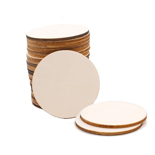 BELLIFFY 50 Stück Runde Holzscheiben Natürliche Holzscheiben zum Basteln DIY Dekorationen für Wohnkultur und Handwerksprojekte BELLIFFY 50 Stück Runde Holzscheiben Natürliche Holzscheiben zum Basteln DIY Dekorationen für Wohnkultur und Handwerksprojekte von BELLIFFY