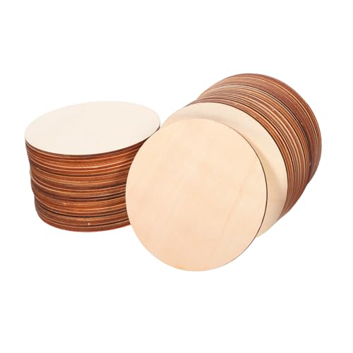 BELLIFFY 50 Stück Runde Holzscheiben Unlackierte Holzkreise aus Natürlichem Holz für DIY Bastelprojekte Malen Gravieren Hochzeit Dekoration Kreative Holzscheiben für Familienaktivitäten BELLIFFY 50 Stück Runde Holzscheiben Unlackierte Holzkreise aus Natürlichem Holz für DIY Bastelprojekte Malen Gravieren Hochzeit Dekoration Kreative Holzscheiben für Familienaktivitäten von BELLIFFY