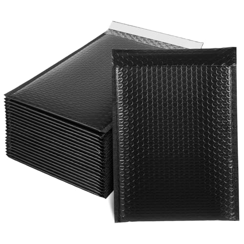 BELLIFFY 50 Stück Schwarze Selbstklebende Luftpolstertaschen Stoßfeste PE Verpackungsbeutel für Versand Geeignet für Geschäftspost Kleidung Kosmetik und Zerbrechliche Artikel BELLIFFY 50 Stück Schwarze Selbstklebende Luftpolstertaschen Stoßfeste PE Verpackungsbeutel für Versand Geeignet für Geschäftspost Kleidung Kosmetik und Zerbrechliche Artikel von BELLIFFY