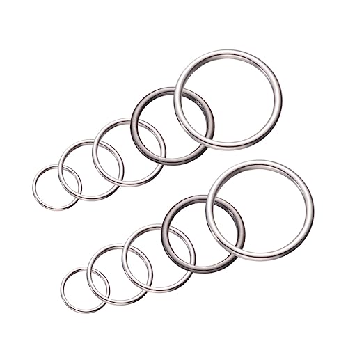 BELLIFFY 50 Stück Teiliges Schmuckherstellung Ringe Geschlossene Metallringe in Silberweiß Langlebige Legierung Rund Vielseitig für DIY Schmuck und Bastelprojekte BELLIFFY 50 Stück Teiliges Schmuckherstellung Ringe Geschlossene Metallringe in Silberweiß Langlebige Legierung Rund Vielseitig für DIY Schmuck und Bastelprojekte von BELLIFFY