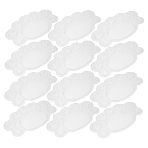 BELLIFFY 50 Stück Transparente Einweg Klare Mischpalette Kindersichere Malpalette zum Wegwerfen für Acryl Aquarell Ölmalerei DIY Kunstbedarf BELLIFFY 50 Stück Transparente Einweg Klare Mischpalette Kindersichere Malpalette zum Wegwerfen für Acryl Aquarell Ölmalerei DIY Kunstbedarf von BELLIFFY