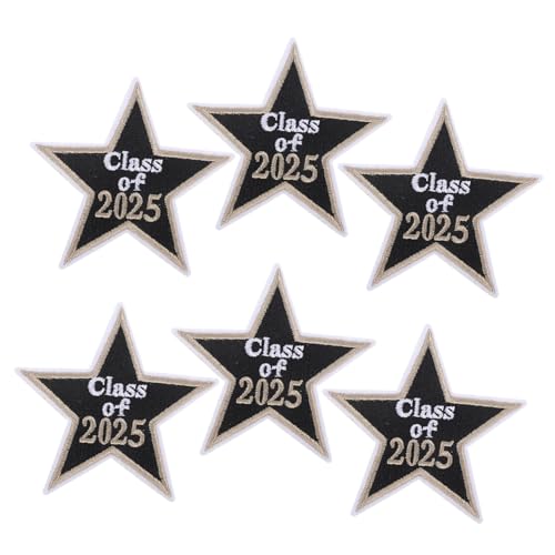 BELLIFFY 6 Stück Bügelbilder Graduation Season Vintage Style Stickapplikationen zum Aufbügeln für DIY Kleidung Rucksäcke Selbstklebende Flicken für Abschlussfeier BELLIFFY 6 Stück Bügelbilder Graduation Season Vintage Style Stickapplikationen zum Aufbügeln für DIY Kleidung Rucksäcke Selbstklebende Flicken für Abschlussfeier von BELLIFFY