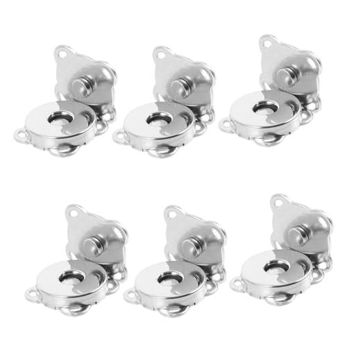 BELLIFFY 6 Stück Magnetknöpfe für Handtaschen DIY Druckknöpfe Silber für Kleidung Taschen und Bastelprojekte Einfach zu Befestigen BELLIFFY 6 Stück Magnetknöpfe für Handtaschen DIY Druckknöpfe Silber für Kleidung Taschen und Bastelprojekte Einfach zu Befestigen von BELLIFFY