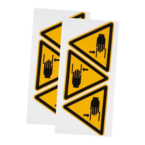 BELLIFFY 6 Stück Teiliges Sicherheits Warnaufkleber Hand Quetschgefahr Selbstklebend Hohe Haftkraft Vielseitig für Arbeitsplatz und Geräte Schutz BELLIFFY 6 Stück Teiliges Sicherheits Warnaufkleber Hand Quetschgefahr Selbstklebend Hohe Haftkraft Vielseitig für Arbeitsplatz und Geräte Schutz von BELLIFFY