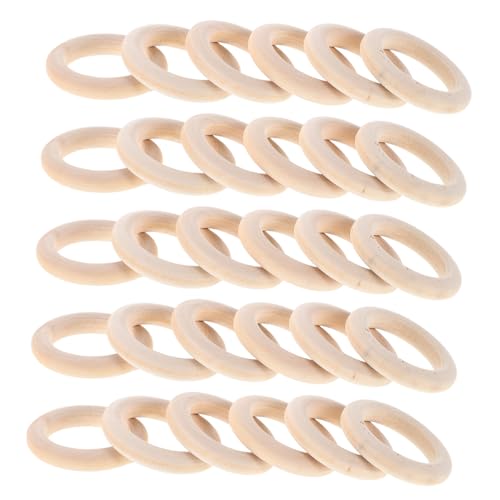 BELLIFFY 80 Stück Teiliges Holzringe Naturbelassen Unlackiert für DIY Bastelprojekte Makramee Schmuck Anhänger Verbinder Holzkreise zum Basteln und Dekoration BELLIFFY 80 Stück Teiliges Holzringe Naturbelassen Unlackiert für DIY Bastelprojekte Makramee Schmuck Anhänger Verbinder Holzkreise zum Basteln und Dekoration von BELLIFFY