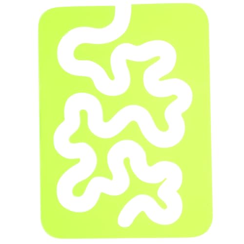 BELLIFFY Acryl Quilting Vorlage Mehrzweck Nähen Lineal Transparent DIY Patchwork Zubehör für Maschine Quilten und Stickerei mit Markierungsmuster für Präzises Zuschneiden von BELLIFFY