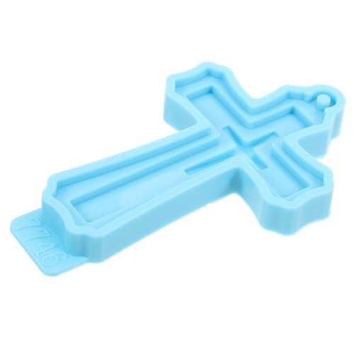 BELLIFFY Flexibles DIY Silikon Gießform Kreuzform für Schlüsselanhänger Anhänger Epoxidharz Basteln Wiederverwendbar Einfach zu Reinigen Sicher für Einsteiger von BELLIFFY
