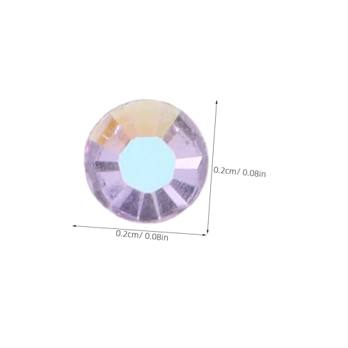 BELLIFFY Jelly Resin Rhinestones Flachrund Nail Charms für Nail Jewelry DIY Schmuck Scrapbooking und Handyhüllen Dekoration von BELLIFFY