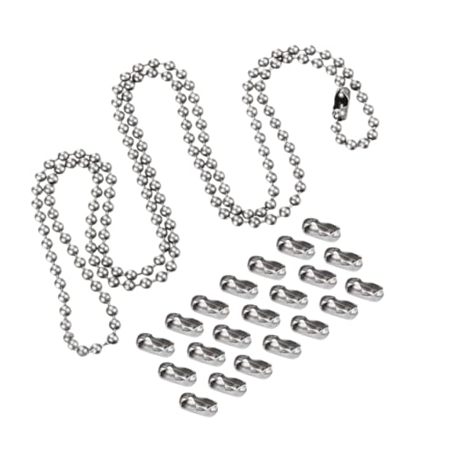 BELLIFFY Kugelkette mit Verschlüssen Beaded Link Chain für Diy Schmuckherstellung Unisex Halskette Langlebige Runde Perlenkette für Anhänger Schlüsselanhänger und Bastelprojekte BELLIFFY Kugelkette mit Verschlüssen Beaded Link Chain für Diy Schmuckherstellung Unisex Halskette Langlebige Runde Perlenkette für Anhänger Schlüsselanhänger und Bastelprojekte von BELLIFFY