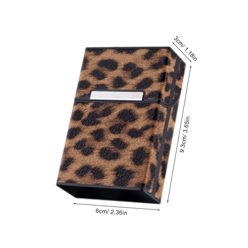 BELLIFFY Leopard Zigarettenetui mit Magnetverschluss Stabile Klappbox für Zigaretten Robustes Tragbares Etui zum Schutz vor Quetschen und Feuchtigkeit Modisch und Leicht für Damen und BELLIFFY Leopard Zigarettenetui mit Magnetverschluss Stabile Klappbox für Zigaretten Robustes Tragbares Etui zum Schutz vor Quetschen und Feuchtigkeit Modisch und Leicht für Damen und von BELLIFFY