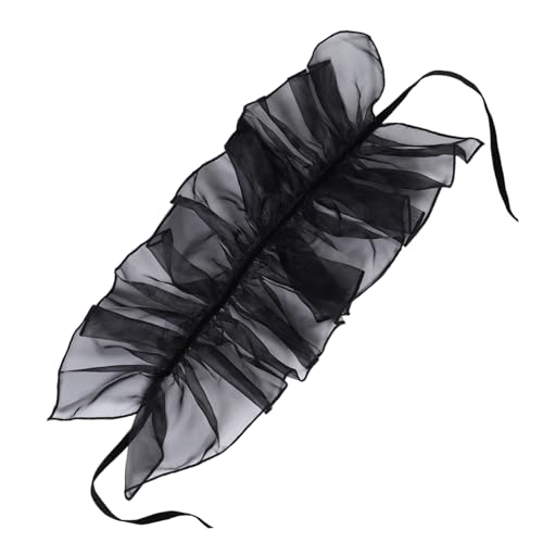 BELLIFFY Organza-rüschen-fake-kragen: Abnehmbarer Vintage-stehkragen, Plissierter Halsschmuck, Renaissance-accessoire Für Frauen, Cosplay, Mittelalterliche Kostüme, Alltagskleidung von BELLIFFY