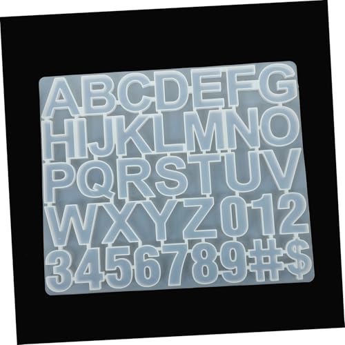 BELLIFFY Silikonform Buchstaben und Zahlen DIY Basteln Gießform für Anhänger Schmuckherstellung Langlebig und Sicher Kompakt und Leicht für Kreative Schmuck Dekorationsprojekte von BELLIFFY