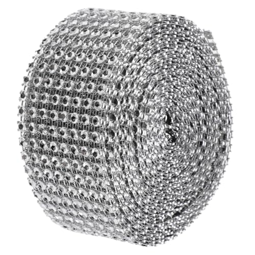 BELLIFFY Strassband Rolle Silberfarbenes Selbstklebendes Netz dekoband Zuschneidbar für DIY Kostüm Kleidungszubehör Langlebiges Glitzerband für Auto Geschenk Handyanfertigung BELLIFFY Strassband Rolle Silberfarbenes Selbstklebendes Netz dekoband Zuschneidbar für DIY Kostüm Kleidungszubehör Langlebiges Glitzerband für Auto Geschenk Handyanfertigung von BELLIFFY