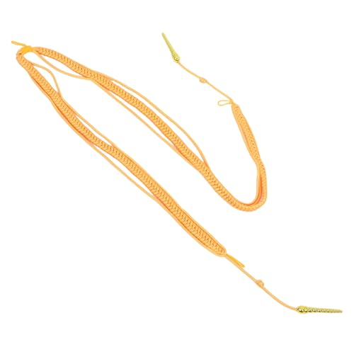 BELLIFFY Traditionelle Geflochtene Schulterschnur mit Gelbem Kunststoffanhänger Rutschfeste Schulterkordel Bühnen Sicherheitszubehör für Uniformen Bequemer Sitz Dekoratives Aiguillette von BELLIFFY