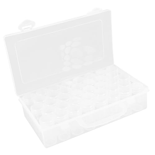 BELLIFFY Transparente Aufbewahrungsbox mit Fächern und Abnehmbarem Trenner Vielseitiger Organizer für Perlen Kleinteile und Schmuck Kompakte Leichte Sortierbox mit Deckel zur von BELLIFFY