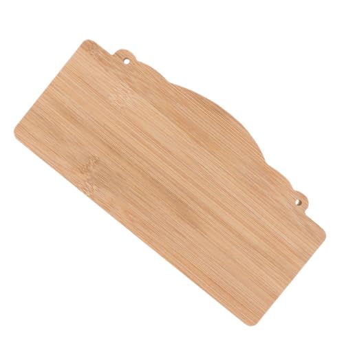 BELLIFFY Unbehandeltes Bambus holzschild zum Aufhängen DIY Blanko Laden Türschild mit Zwei Löchern Vintage Holztafel für Kreative Bastelprojekte und Dekorative Geschäftsbeschriftung von BELLIFFY