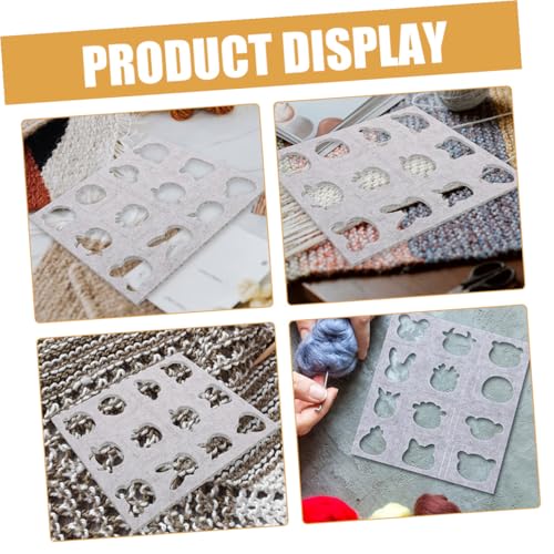 BELLIFFY Wollfilz Schablone für Trockenfilzen DIY Nadel Filzen Werkzeuge Tiermotive Applikationsvorlage für Handarbeiten und Basteln von BELLIFFY