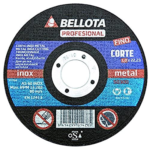 Bellota Profesional Schleifscheibe, fein, für Edelstahl und Metall, 115 mm von Bellota