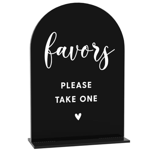 Acryl-Hochzeitsschilder, Gastgeschenke "Please Take One" Schilder für den Hochzeitsempfang, Brautparty-Dekorationen, modern, gewölbt, runde Spitze, Acryl-Tischplatte mit Halter für Hochzeit, Party Acryl-Hochzeitsschilder, Gastgeschenke "Please Take One" Schilder für den Hochzeitsempfang, Brautparty-Dekorationen, modern, gewölbt, runde Spitze, Acryl-Tischplatte mit Halter für Hochzeit, Party von BELLOWDEER