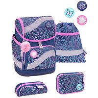 BELMIL® Schulranzen-Set Smarty Amazing Polka Kunstfaser blau von BELMIL®