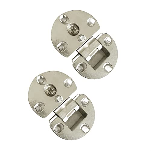 BELOH 2Pcs Halbrunder Schrank, Verdecktes Scharnier, 180-Grad-Klappscharnier, Zubehör Für Tischanschluss BELOH 2Pcs Halbrunder Schrank, Verdecktes Scharnier, 180-Grad-Klappscharnier, Zubehör Für Tischanschluss von BELOH