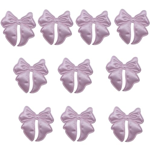 10 Stück doppelseitige Schleifen-Aufnäher, bestickt, Schleifen, Applikationen für Taschen, Kleidung, Haarspangen, Dekoration von BELOWSYALER