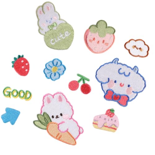 11 Stück Cartoon Tier bestickte Flicken zum Aufbügeln auf Kaninchen Reparatur Flicken Nähen auf Applikation Patches für Kleidung 11 Stück Cartoon Tier bestickte Flicken zum Aufbügeln auf Kaninchen Reparatur Flicken Nähen auf Applikation Patches für Kleidung von BELOWSYALER