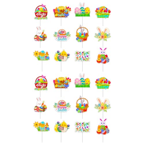 12/24 Stück Kuchendekoration Cupcake Picks Cupcake Top Ornament für Frühlingsmotive Geburtstag Hochzeit Kuchen Dekoration 12/24 Stück Kuchendekoration Cupcake Picks Cupcake Top Ornament für Frühlingsmotive Geburtstag Hochzeit Kuchen Dekoration von BELOWSYALER