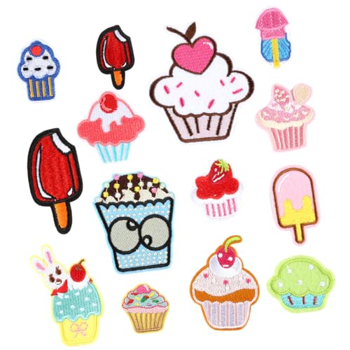 14 Stück Lebensmittel-Reparatur-Flicken zum Aufbügeln, bestickte Flicken für Kuchen, zum Aufnähen, dekorative Applikationen für Kleidung, Hut 14 Stück Lebensmittel-Reparatur-Flicken zum Aufbügeln, bestickte Flicken für Kuchen, zum Aufnähen, dekorative Applikationen für Kleidung, Hut von BELOWSYALER