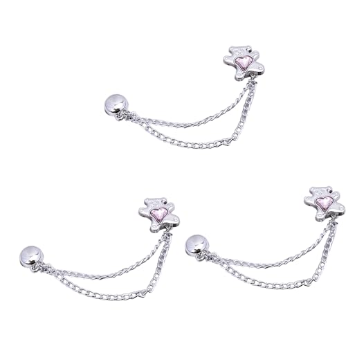 3 x Kleiderklammern mit Kette, schöne Schleifen, Knöpfe, Herz-Hosen-Clips, abnehmbare Nadeln 3 x Kleiderklammern mit Kette, schöne Schleifen, Knöpfe, Herz-Hosen-Clips, abnehmbare Nadeln von BELOWSYALER