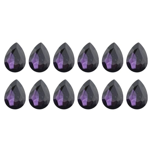 BELOWSYALER 12 Stück Strasssteine mit spitzer Rückseite, Glas-Strasssteine in Tropfenform für Handy, Schmuckherstellung, Schuhe, Kleidung, Dekoration BELOWSYALER 12 Stück Strasssteine mit spitzer Rückseite, Glas-Strasssteine in Tropfenform für Handy, Schmuckherstellung, Schuhe, Kleidung, Dekoration von BELOWSYALER