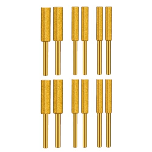BELOWSYALER 12 x Kettensägen-Feilen, 12 x Kettensägen-Schärfkopf, Kettensägenschärfer, Kettensägenfeile BELOWSYALER 12 x Kettensägen-Feilen, 12 x Kettensägen-Schärfkopf, Kettensägenschärfer, Kettensägenfeile von BELOWSYALER