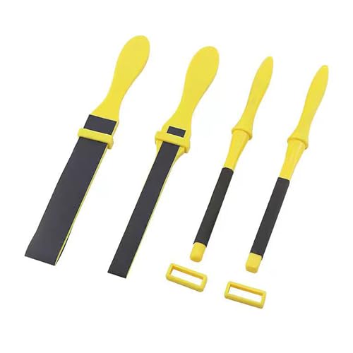 BELOWSYALER 4-teiliges Polierschleifpapier-Set, Schleifpapier, flache Feile, Holzraspelfeilen-Set, Schleifpapier, Schleifwerkzeug mit Stab BELOWSYALER 4-teiliges Polierschleifpapier-Set, Schleifpapier, flache Feile, Holzraspelfeilen-Set, Schleifpapier, Schleifwerkzeug mit Stab von BELOWSYALER