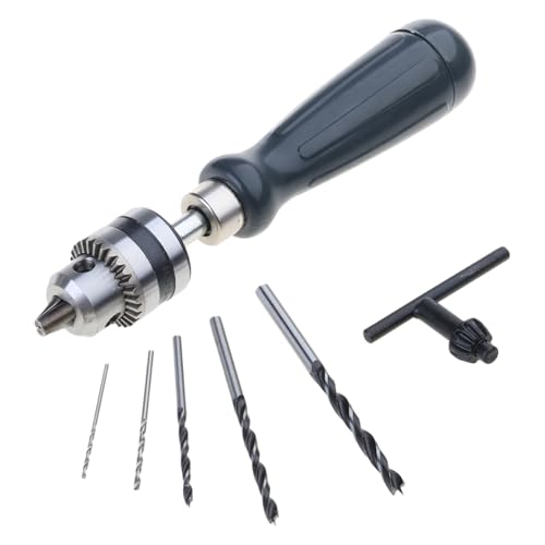 BELOWSYALER Handbohrer-Set mit 1,5/2,0/3,0/4,0/5,0 mm Bits, manuelles Bohrwerkzeug, Multifunktions-Hand-Spiralbohrer-Werkzeug BELOWSYALER Handbohrer-Set mit 1,5/2,0/3,0/4,0/5,0 mm Bits, manuelles Bohrwerkzeug, Multifunktions-Hand-Spiralbohrer-Werkzeug von BELOWSYALER